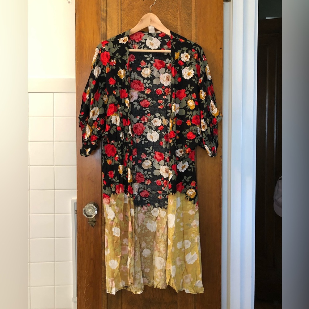 Urban Outfitters Urban Renewal Rose Cover Up